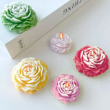 3d Pfingstrose Kerze Silikon form DIY Relief Blume Seife Harz Gips Form Wohnkultur Schokoladen kuchen Eis Backen machen Werkzeug Geschenke