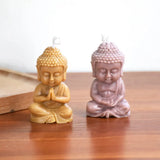 Für Spaß 3D Buddha Silikon Kerze Form Kirche Buddha Weihrauch Kerze Gips Dekoration Form DIY Kirche Kerze Wohnkultur