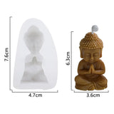 Für Spaß 3D Buddha Silikon Kerze Form Kirche Buddha Weihrauch Kerze Gips Dekoration Form DIY Kirche Kerze Wohnkultur