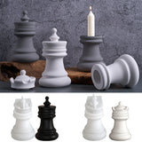 Schach Kerze Glas Silikon Form Set Kreative Schach Kristall Epoxy Casting Formen für DIY Leuchter Stift Halter Tasse Handwerk Machen