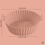 20/16CM Universal Silikon Air Fryer Form Air Fryer Silikon Matte Backmatte Silikon Backmatte