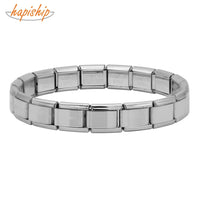 Hapiship New Fashion Women Jewelry 9mm Width  Color Stainless Steel Bracelet Bangle Girls Wedding Gift G108