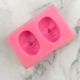 1 Stück, 3D-Gesichtsform Silikon form-kreative DIY Backform, perfekt für Kuchen dekoration, Eiswürfel und Polymer Clay Handwerk