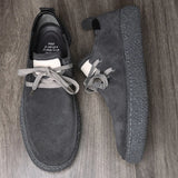 New Nubuck Leather Loose Fitting Casual Shoes Comfortable Soft Bottom Oxford Shoes High Quality Genuine Leather Outdoor Sneakers