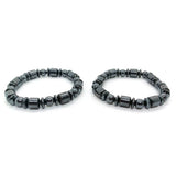 Unisex-Magnettherapie-Armband zur Fettverbrennung, schwarze Steinperlen zur Gewichtsreduktion und zur Körperformung, Schlankheitsschmuck für Männer und Frauen