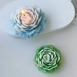 3d Pfingstrose Kerze Silikon form DIY Relief Blume Seife Harz Gips Form Wohnkultur Schokoladen kuchen Eis Backen machen Werkzeug Geschenke