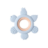 1Pc Silicone Teether,Food Grade Baby 0-12 Toys,Teething Ring Sensory Toys for Toddlers,Silicone Animal Soothing Toys Accessories