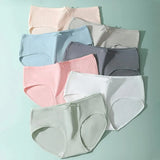 7Pcs frauen Höschen Baumwolle Unterwäsche Nette Bogen Mädchen Briefs Solide Panty Atmungsaktive Unterhose Sexy Low Taille Weibliche Dessous