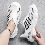 Men's Sandals New Summer Beach Anti slip Outdoor Flat Bottom Wear resistant Casual Perforated EVA Comfortable Soft Sole Shoes