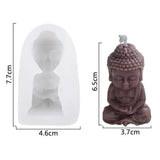 Für Spaß 3D Buddha Silikon Kerze Form Kirche Buddha Weihrauch Kerze Gips Dekoration Form DIY Kirche Kerze Wohnkultur