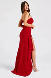 Mozision träger lose rücken freie High Split Maxi kleid Frauen Mode schulter frei ärmellose Bodycon Club Party langes Kleid elegant