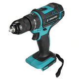 Drillpro Schlagbohrmaschine mit 10 mm Spannfutter, 350 Nm, kabellose elektrische Bohrmaschine für Mak18V-Akku, 4000 U/min, LED-Licht, Bohrmaschinen