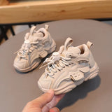 Child Fashion Sport Shoes Spring Fashion Breathable Kids Boys Non-Slip Soft Soles Shoes Girls Sneakers with Light Running Shoes