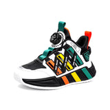 New Boys Basketball Shoes Children Shoes PU Leather Autumn Sports Luxury Running Outdoor School Kids High Top Sneaker for Boy