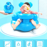 New Multifunctional Baby Children Inflatable Bathroom Sofa PVC Inflatable Seat Learn Dinner Chair Portable Bath Stool for Babies