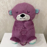Baby Pacify Breathing Koala Doll Soothes Otter Plush Toy Children Soothing Music Sleep Companion Toy Bear Stuffed Gift for Kids