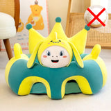 Cute Cartoon Baby Sofa Cover Learning to Sit Seat Feeding Chair Case Kids Baby Sofa Skin Infant Baby Seat Sofa without Cotton