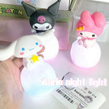 Sanrio Hello Kitty Night Light Luminous Children'S Toy Bedside Lamp Anime Cartoon Kuromi Cinnamoroll Cute Children'S Gift Gift