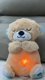 Baby Pacify Breathing Koala Doll Soothes Otter Plush Toy Children Soothing Music Sleep Companion Toy Bear Stuffed Gift for Kids