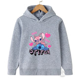 Disney Stitch Street Fashion Sweater for Boys and Girls, Children'S Sports Pullover, Outdoor Sports Hoodie