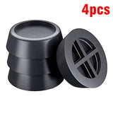 4Pcs Washing Machine anti Vibration Pads Rubber Feet Legs Mat Anti-Vibration Pad Universal Noise-Reducing Leg Base for Furniture