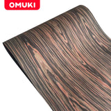 OMUKI Ebony Wood Veneer Handmade DIY Carpentry Sound Guitar Furniture Cabinet Wallpaper Renovate Wooden Crafts 21.6*96″/55*240Cm