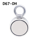 Strong Powerful Neodymium Magnet round Hook Salvage Magnet Sea Fishing Holder Pulling Mounting Pot with Ring 48Mm 60Mm 67Mm 94Mm