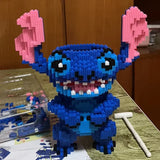 2024 New 33Cm  Building Blocks Anime Stitch Large Size Cute Educational Assembly Toy Tabletop Decoration Kid Birthday Gift