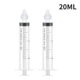2Pcs Needle Tube Baby Nasal Aspirator Syringe Baby Nose Cleaner Infant Rhinitis Nasal Washer Children Nose Washing Tool for Kids