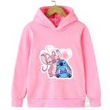 Disney Stitch Street Fashion Sweater for Boys and Girls, Children'S Sports Pullover, Outdoor Sports Hoodie