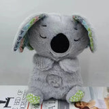 Baby Pacify Breathing Koala Doll Soothes Otter Plush Toy Children Soothing Music Sleep Companion Toy Bear Stuffed Gift for Kids