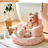 Baby Inflatable Sofa Children Puff Portable Bath Chairs PVC Multifunctional Seat Practice Sitting Bath Stool