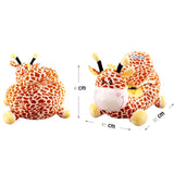 Cute Baby Sofa Cartoon Animal Giraffe Kids Seat Bean Bag Chair Puff Skin Toddler Children Infant Soft Plush Comfort Washable