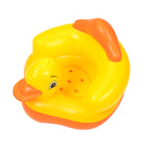 Baby Inflatable Sofa Children Puff Portable Bath Chairs PVC Multifunctional Seat Practice Sitting Bath Stool