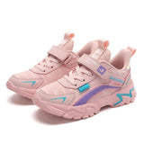 Children Sneaker Girls Shoes Leather Flat Kids Pink Shoes for Girl Lightweight Sports Running Tennis Sneaker Casual Students