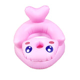 New Multifunctional Baby Children Inflatable Bathroom Sofa PVC Inflatable Seat Learn Dinner Chair Portable Bath Stool for Babies