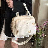 Korea Mommy Bag Baby Stroller Nappy Bag Baby Diaper Organizer Portable Tote Bags Maternity Multi-Function Travel Messenger Bags
