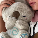 Cute Soothing Koala Bear Sleep Toys for Kids Baby Calming Anxiety Relief Breathing Koala Toy Sleep Buddy Plush Doll with Lights