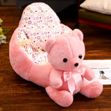 Cute Baby Sofa Cartoon Animal Giraffe Kids Seat Bean Bag Chair Puff Skin Toddler Children Infant Soft Plush Comfort Washable