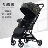Baby Stroller Can Sit and Lie down Lightweight Foldable Baby Shock Absorber Children'S Stroller Bb