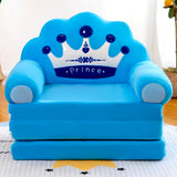 Three-Layer Folding Kid Sofa Fashion Cartoon Crown Seat Cute Baby Resting Chair Kindergarten Cushion Lazy Sofa Child Chair