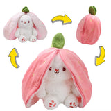 Fruit Transformed into to Fruit Rabbit Pillow Plush Doll Toy Girl Birthday Present Decoration 7.2Inch