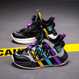 New Boys Basketball Shoes Children Shoes PU Leather Autumn Sports Luxury Running Outdoor School Kids High Top Sneaker for Boy