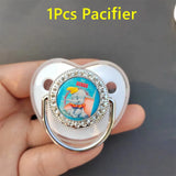 2024  Elephant Baby Pacifier Chain Clip for Newborns Bpa-Free Luxury Bling Pacifier Silicone Dummy Pacifier Chupetta 0-36M