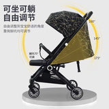Baby Stroller Can Sit and Lie down Lightweight Foldable Baby Shock Absorber Children'S Stroller Bb