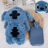 Disney Stitch Angel Lotso Plush Hand Warm Bottle Hot Water Bottles Portable Warm Hand Bag Hand Warmer Holiday Gift for Girlfrien