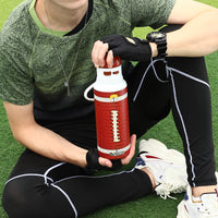 Hydrate Factory Soccer Water Bottle With Straw And Strap For Soccer Lovers