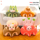 Cute Cartoon Baby Sofa Cover Learning to Sit Seat Feeding Chair Case Kids Baby Sofa Skin Infant Baby Seat Sofa without Cotton