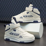 Winter Warm Kids Sneakers Boys Girls Skateboard Shoes Plush High Top Fashion Children Sports Tennis Walking Casual Warm Shoes