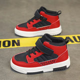 Brand Kids Board Shoes High Top Boys Girls Sneakers Leather Waterproof Non-Slip Sport Shoes Children Toddler Casual Shoes 28-38